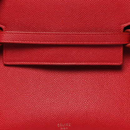 Celine Baby Grained Calfskin Micro Belt Bag Coquelicot 8 of 10