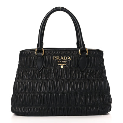 Prada Nappa Gaufre Tote Black 1 of 8