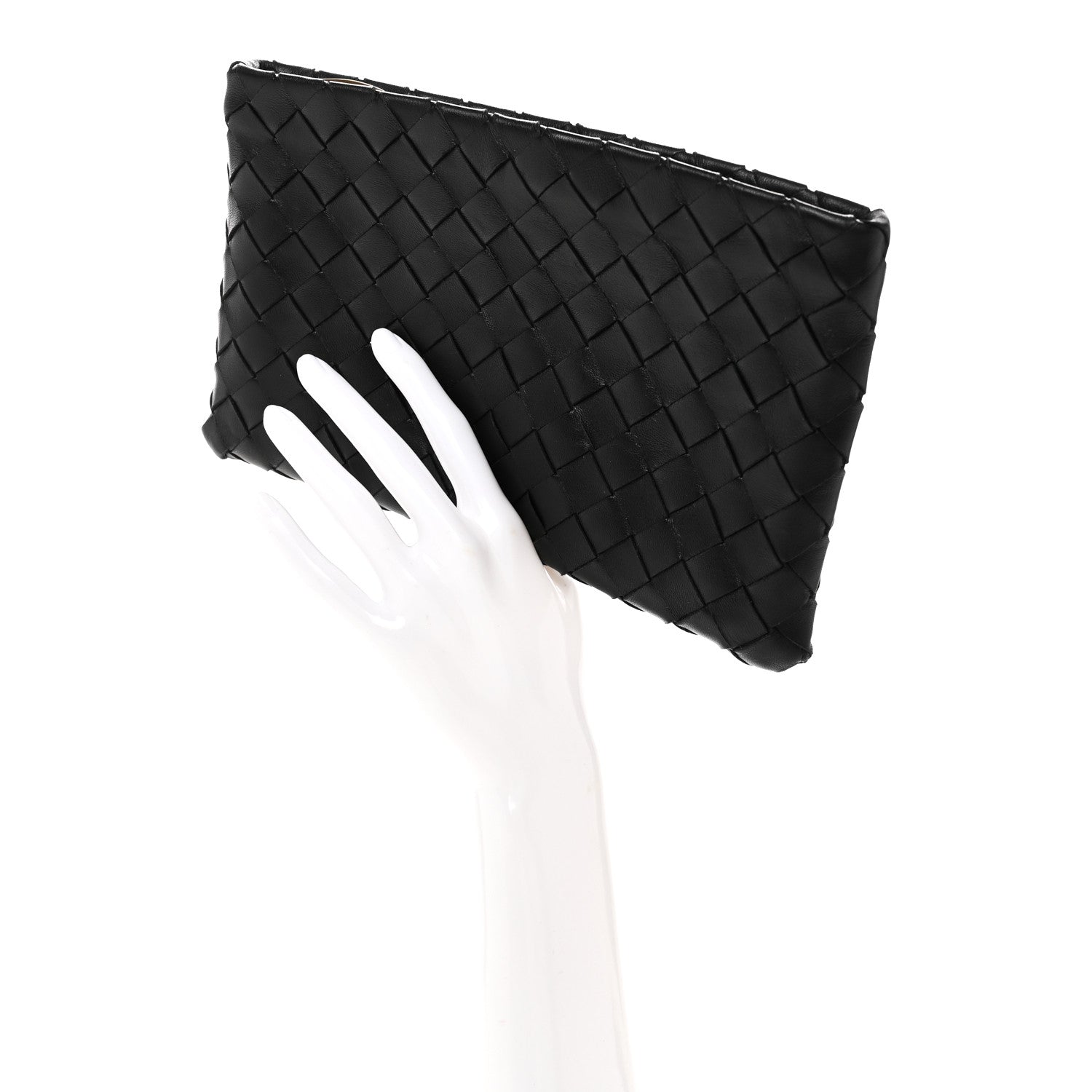 Bottega Veneta Nappa Intrecciato Zip Pouch Black 2 of 7