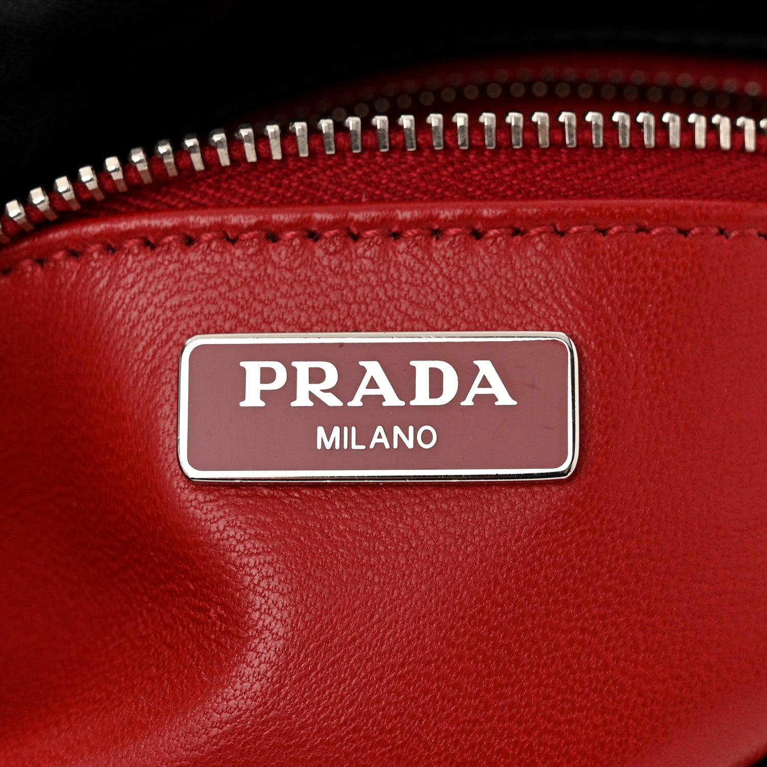 Prada Nappa Gaufre Sound Chain Flap Shoulder Bag Black 6 of 12