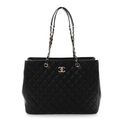 Chanel Caviar Quilted Small Shopping Tote Black 1 of 9