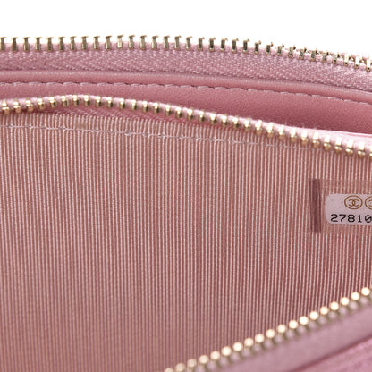 Chanel Iridescent Caviar Quilted Small Clutch With Chain Pink 10 of 12