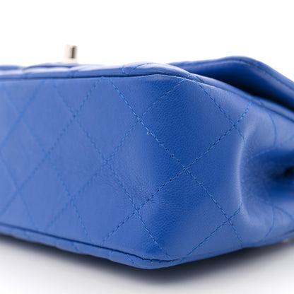 Chanel Lambskin Quilted Mini Rectangular Flap Royal Blue 10 of 11