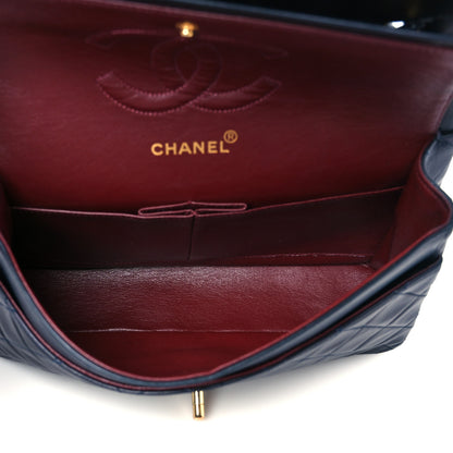Chanel Lambskin Quilted Medium Double Flap Navy 5 of 12
