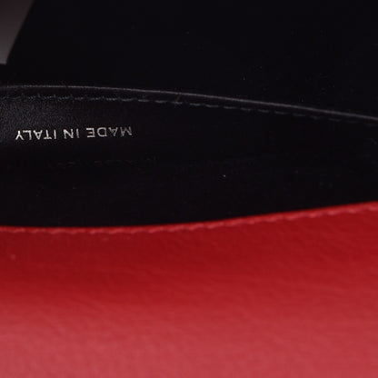 Saint Laurent Calfskin Monogram Large Belle De Jour Clutch Red 7 of 7