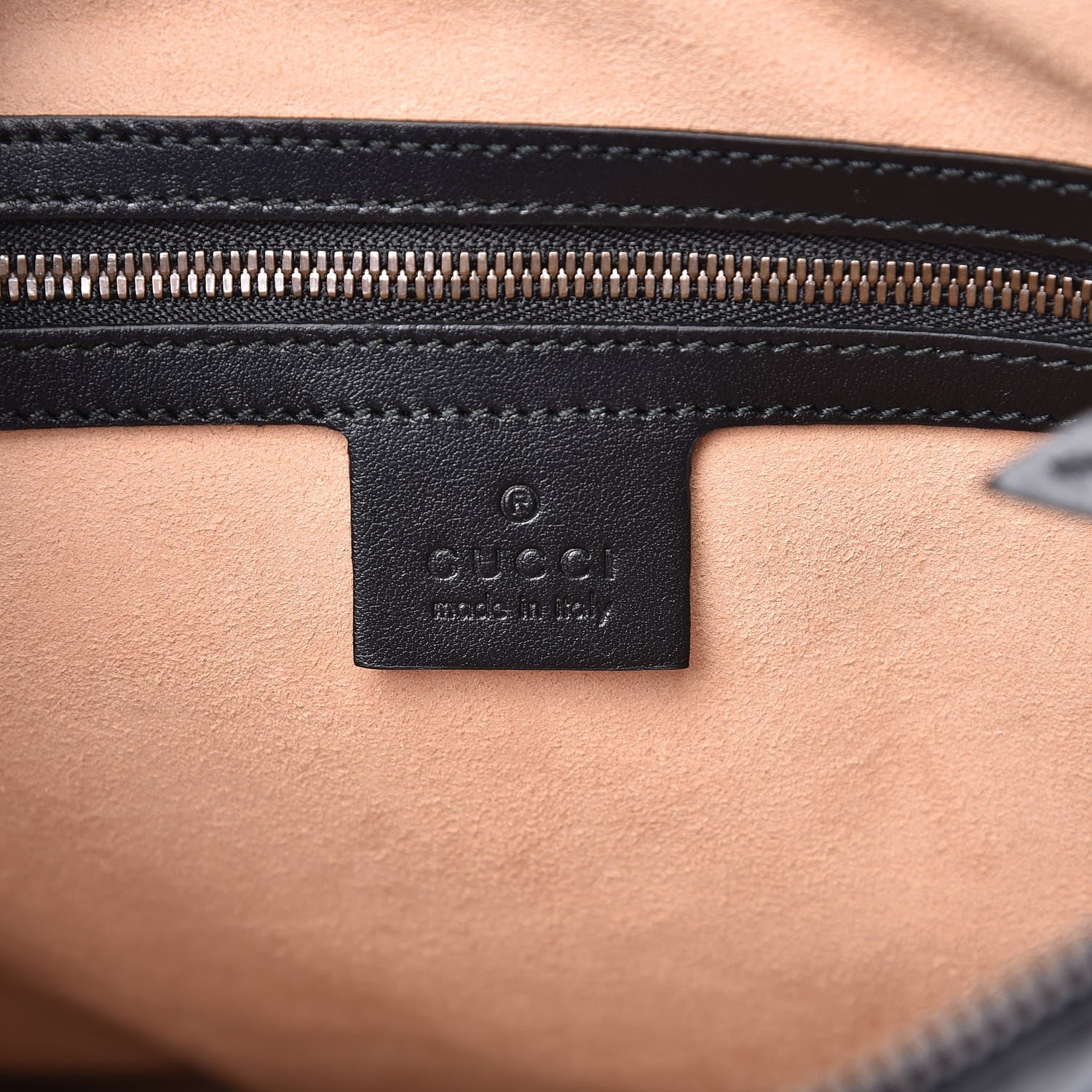 Gucci Calfskin Matelasse GG Marmont Flat Messenger Bag Black 6 of 7