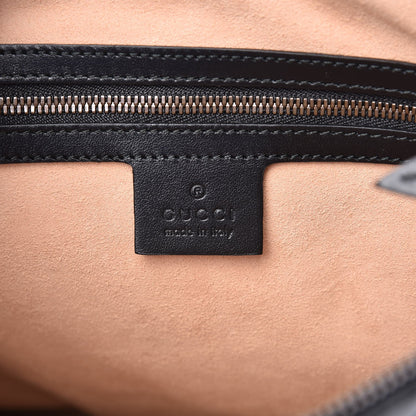 Gucci Calfskin Matelasse GG Marmont Flat Messenger Bag Black 6 of 7