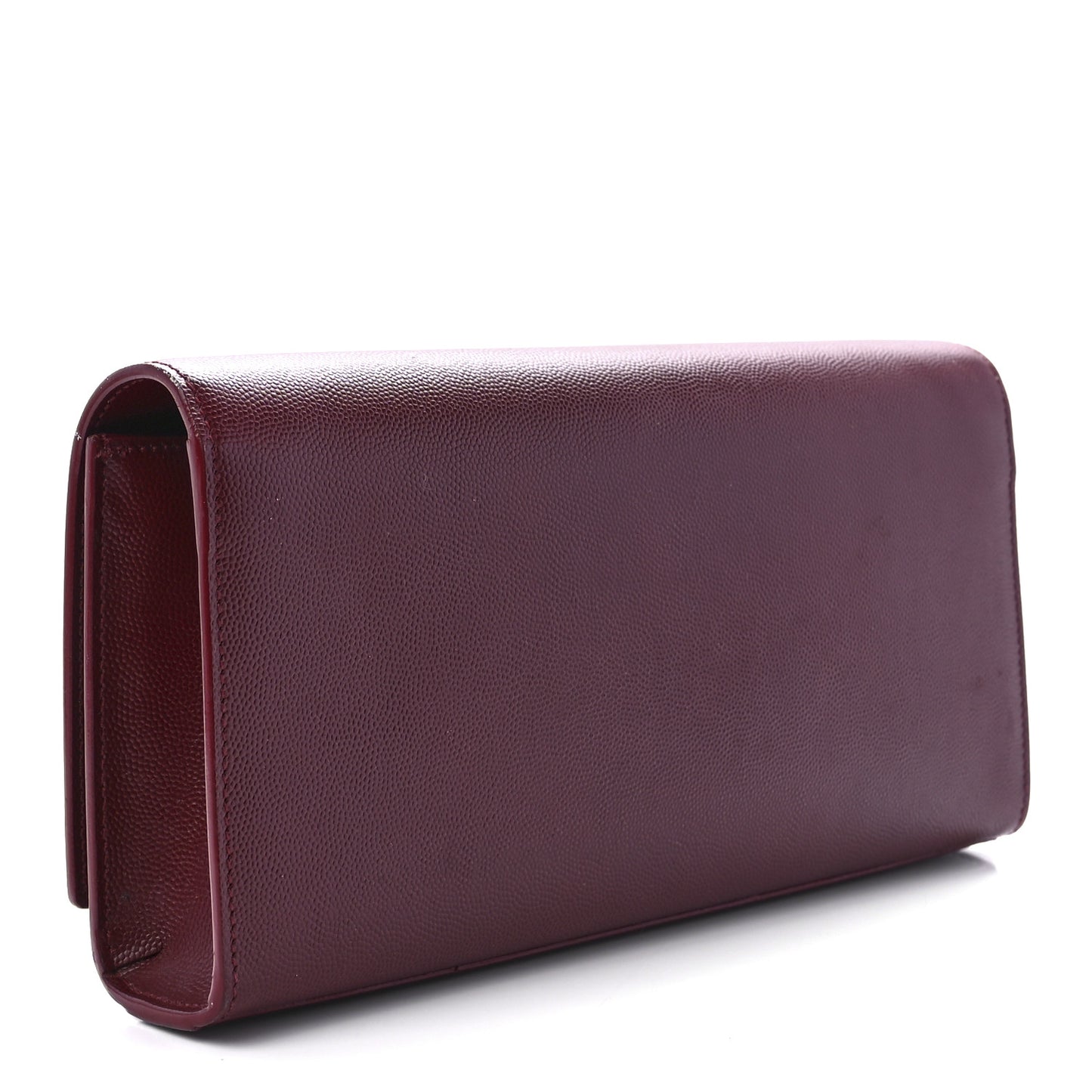 Grain De Poudre Classic Monogram Cassandre Clutch Dark Red