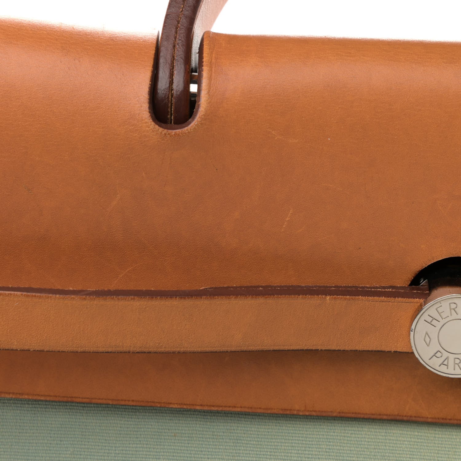 Hermes Toile Officier Barenia Herbag Zip PM 39 Ciel Natural 16 of 22