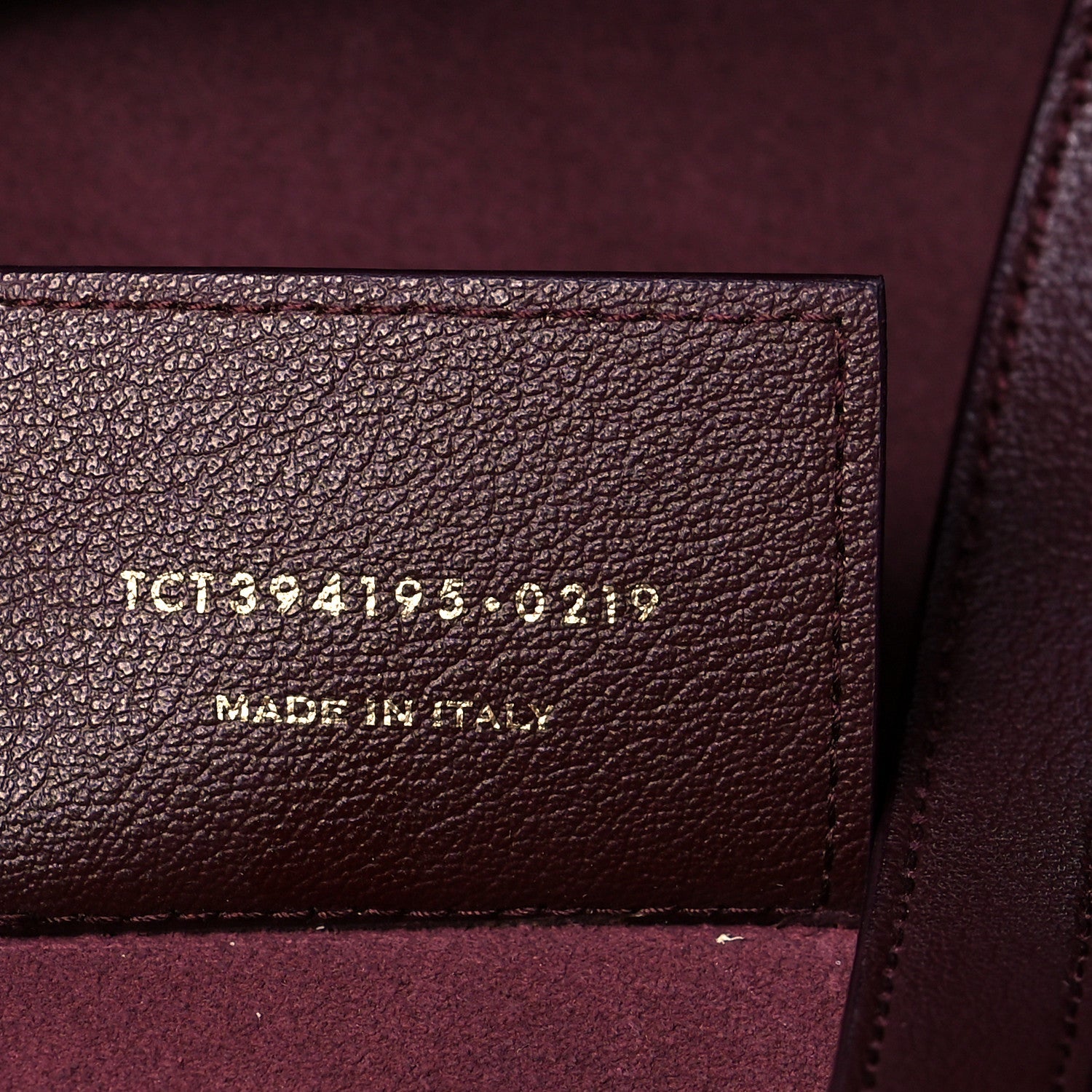 Saint Laurent Calfskin Large Shopping Tote Old Bordeaux 7 of 10