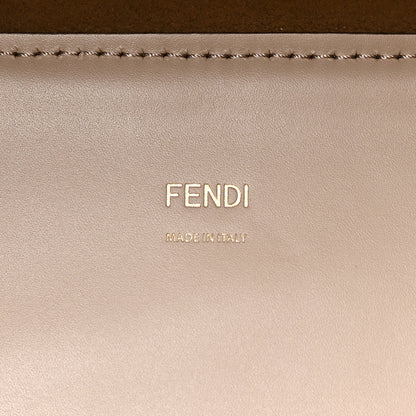 Fendi Vitello King Plexiglass Elaphe Python Print Logo Medium Fendi Sunshine Shopper Tote Nuvola Daisy Roccia 6 of 10