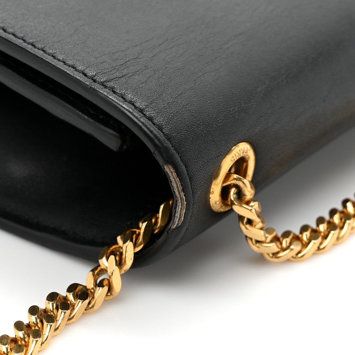 Saint Laurent Smooth Calfskin Medium Classic Monogram Kate Tassel Satchel Black 13 of 14