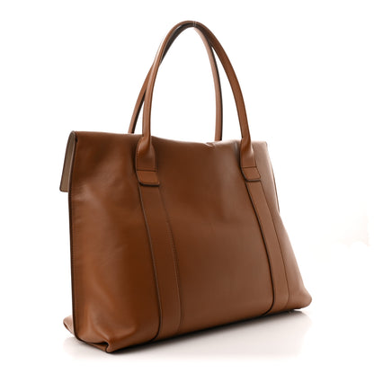 Salvatore Ferragamo Calfskin Large Sookie Satchel Brown 3 of 9