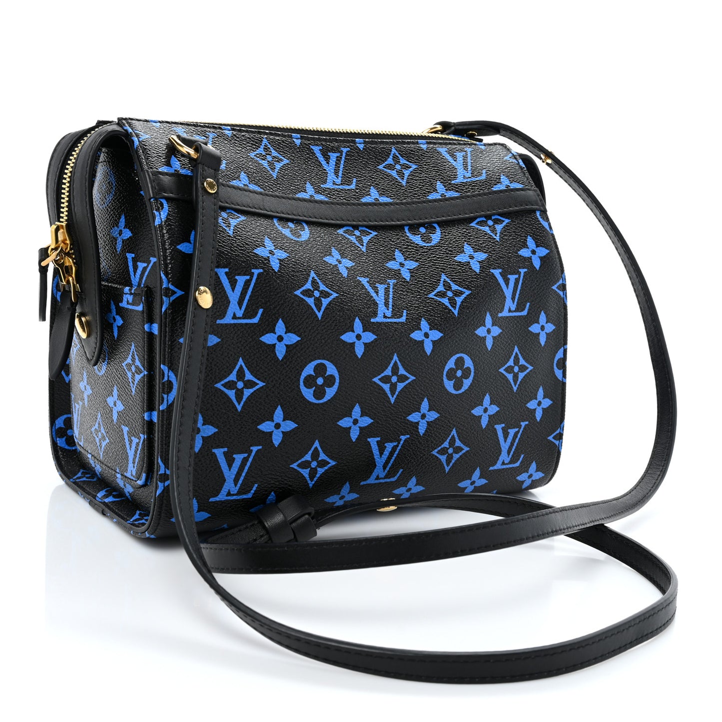 Colored Monogram Speedy Amazon PM Blue Black
