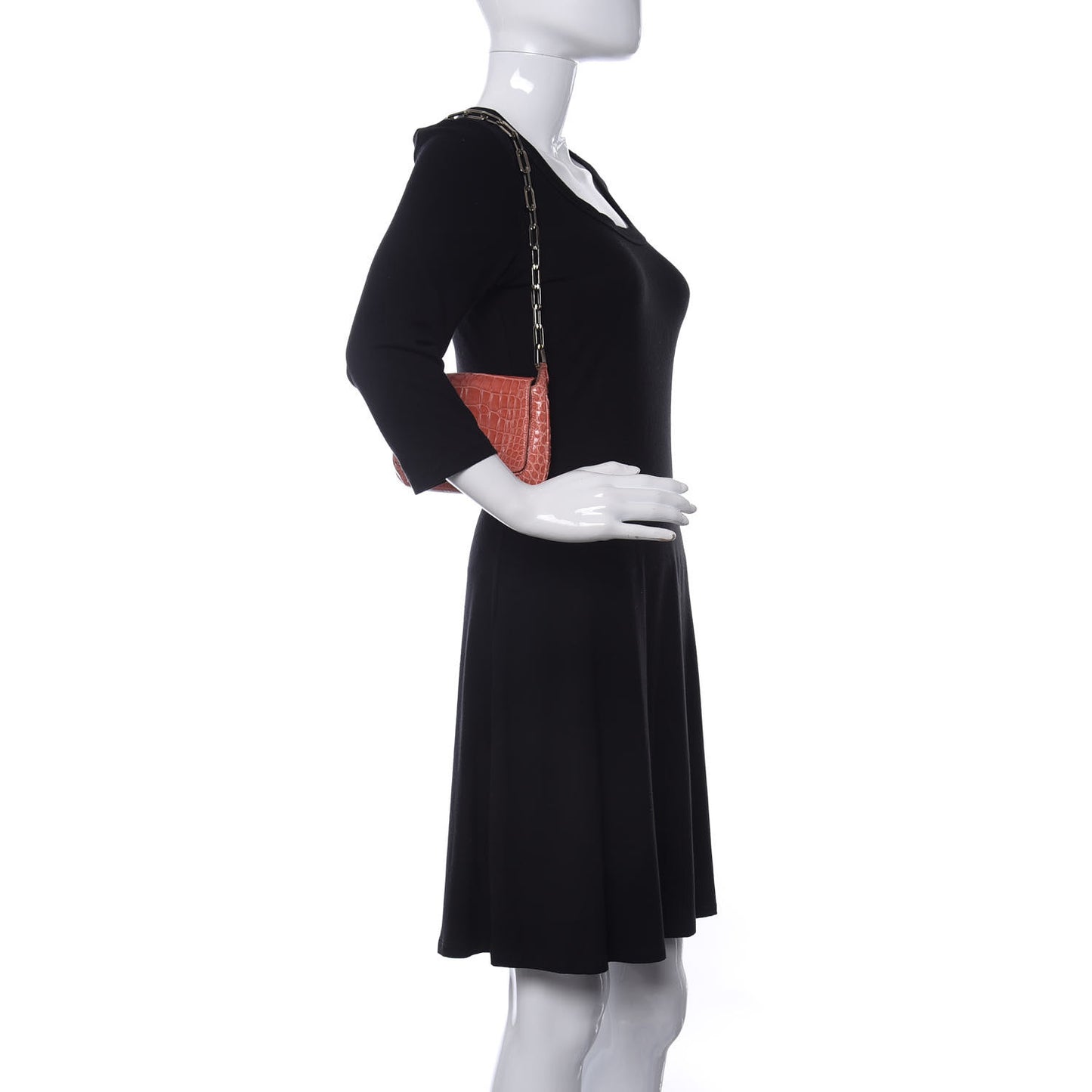 Alligator Shoulder Bag Pink