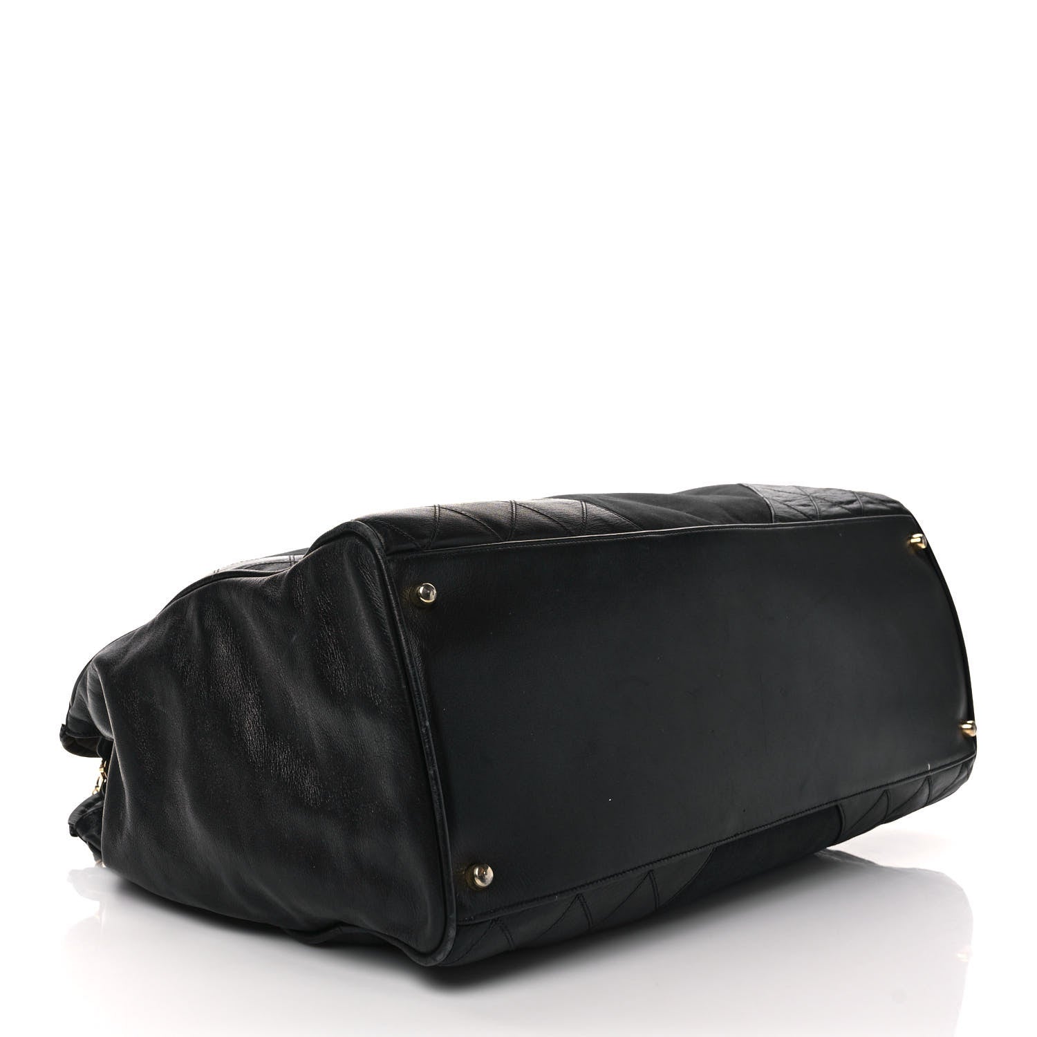 Chanel Canvas Calfskin XL Weekender Bag Black 4 of 13