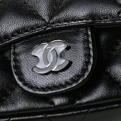 Chanel Lambskin Quilted Mini Chain Belt Bag So Black 4 of 12