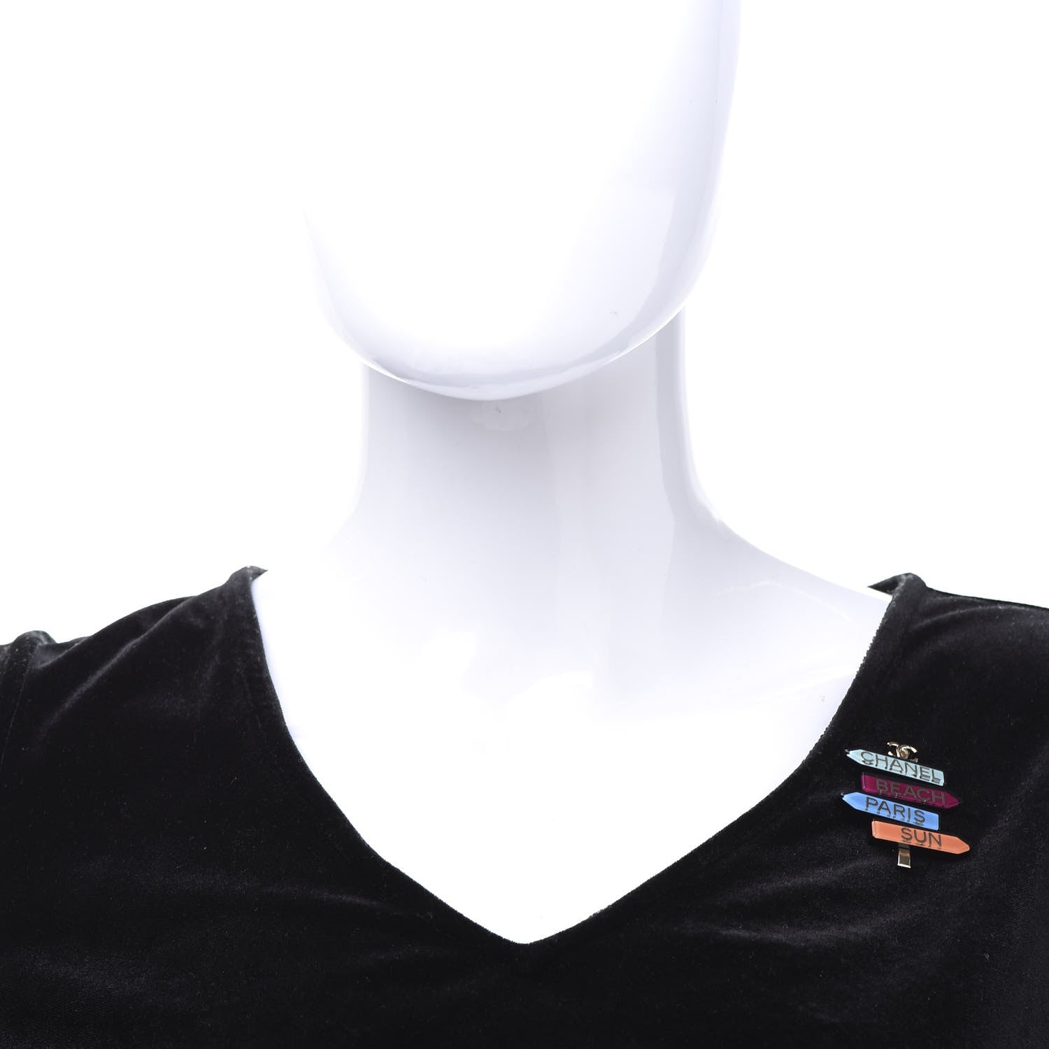 Chanel Resin By The Sea Sign Brooch Multicolor 2 of 5