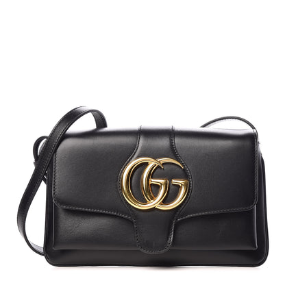 Gucci Vitello Palmellato Lux Small Arli Flap Shoulder Bag Black 1 of 9