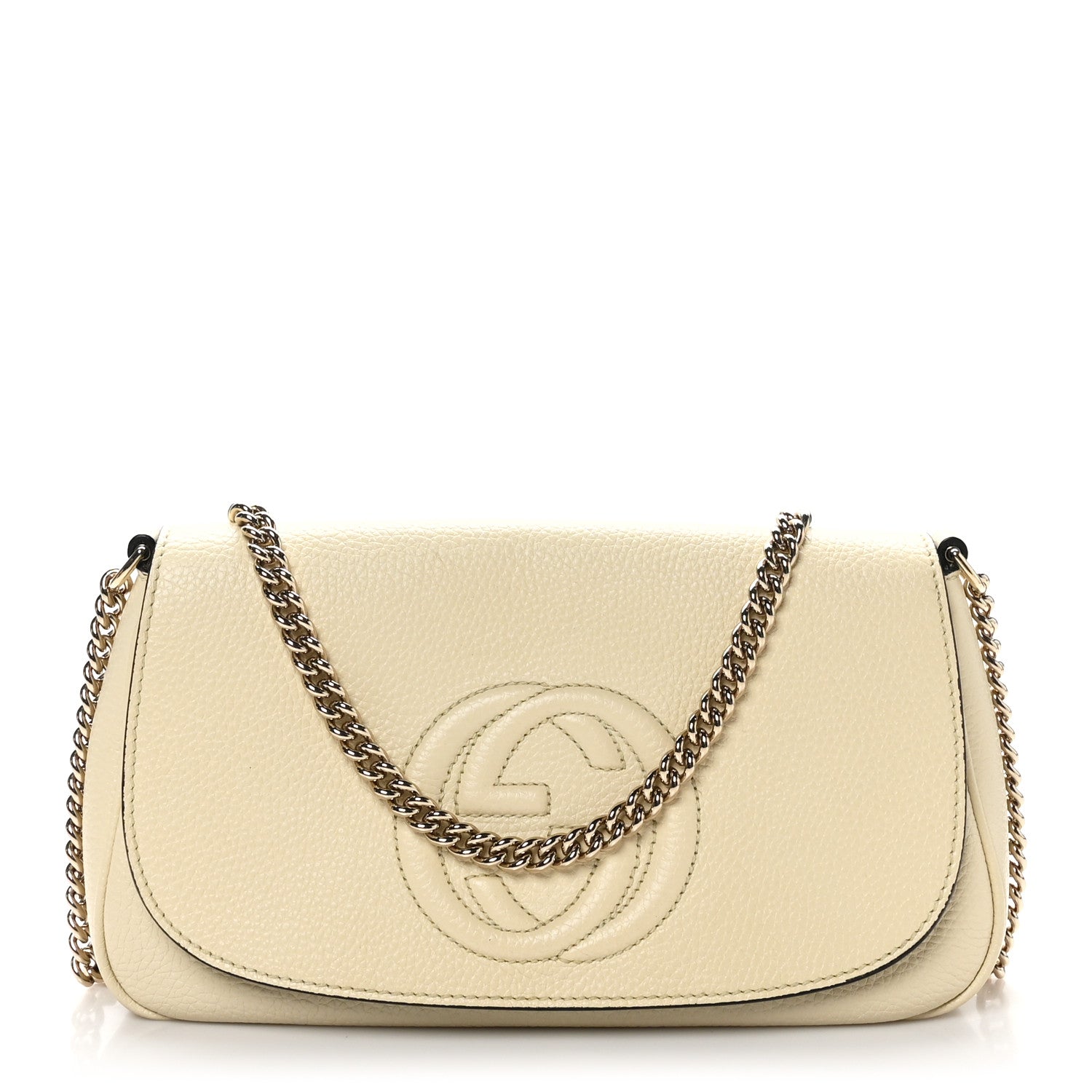 Gucci Cellarius Calfskin Medium Soho Flap Crossbody Ivoire 1 of 10