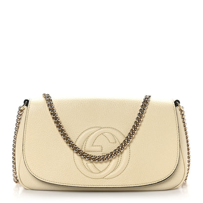 Gucci Cellarius Calfskin Medium Soho Flap Crossbody Ivoire 1 of 10