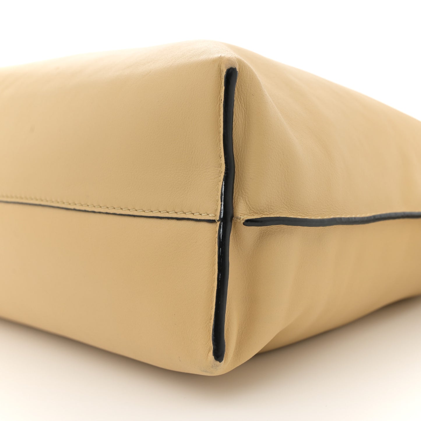 Nappa Flamenco Knot Clutch Dark Butter