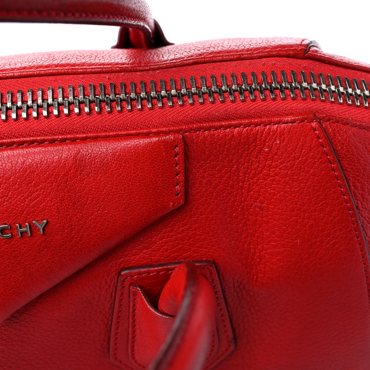 Givenchy Sugar Goatskin Medium Antigona Red 16 of 20