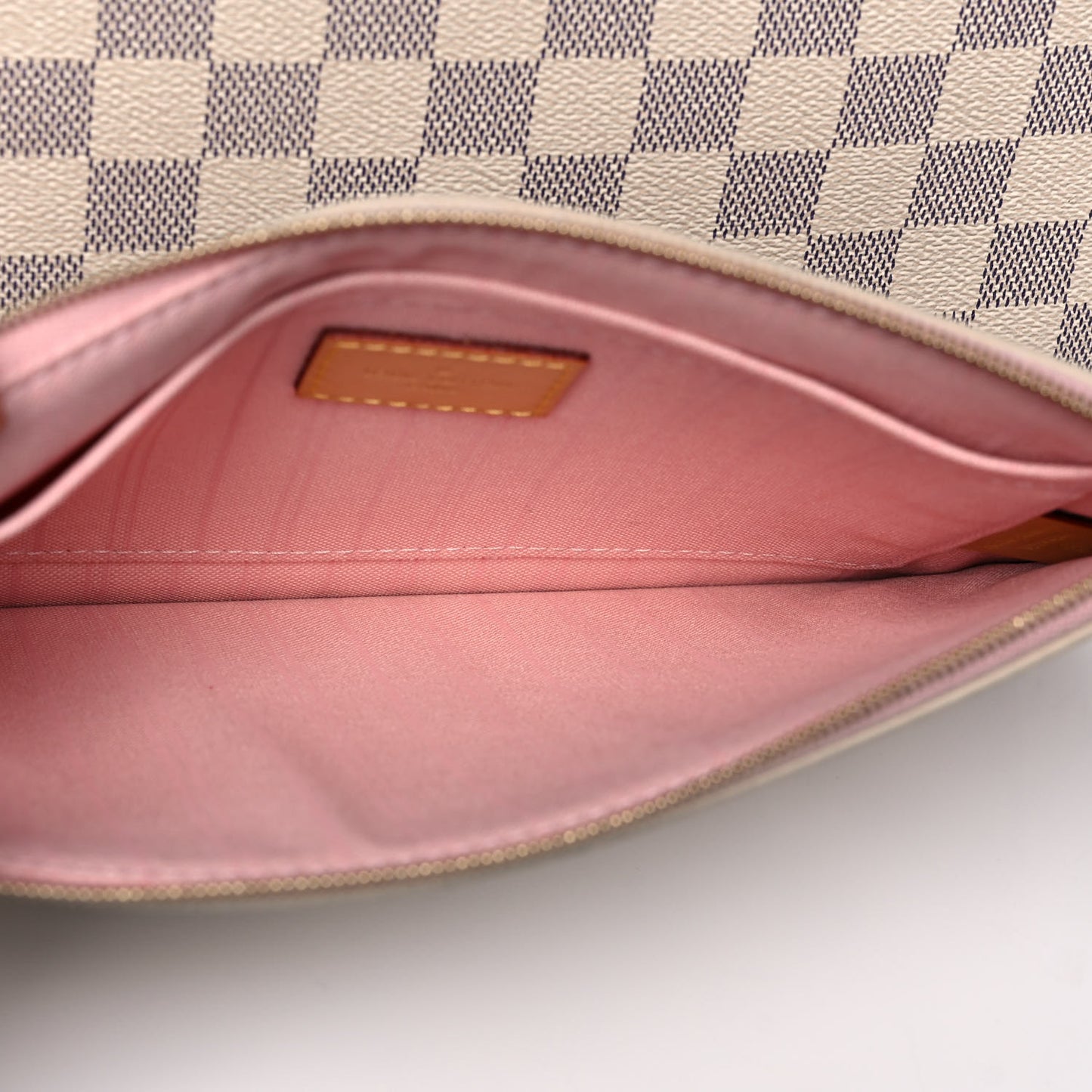 Damier Azur Neo Neverfull MM Rose Ballerine