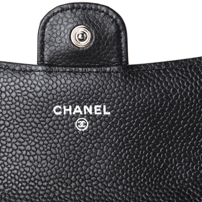 Chanel Caviar Quilted Large Flap Wallet Black 8 of 12