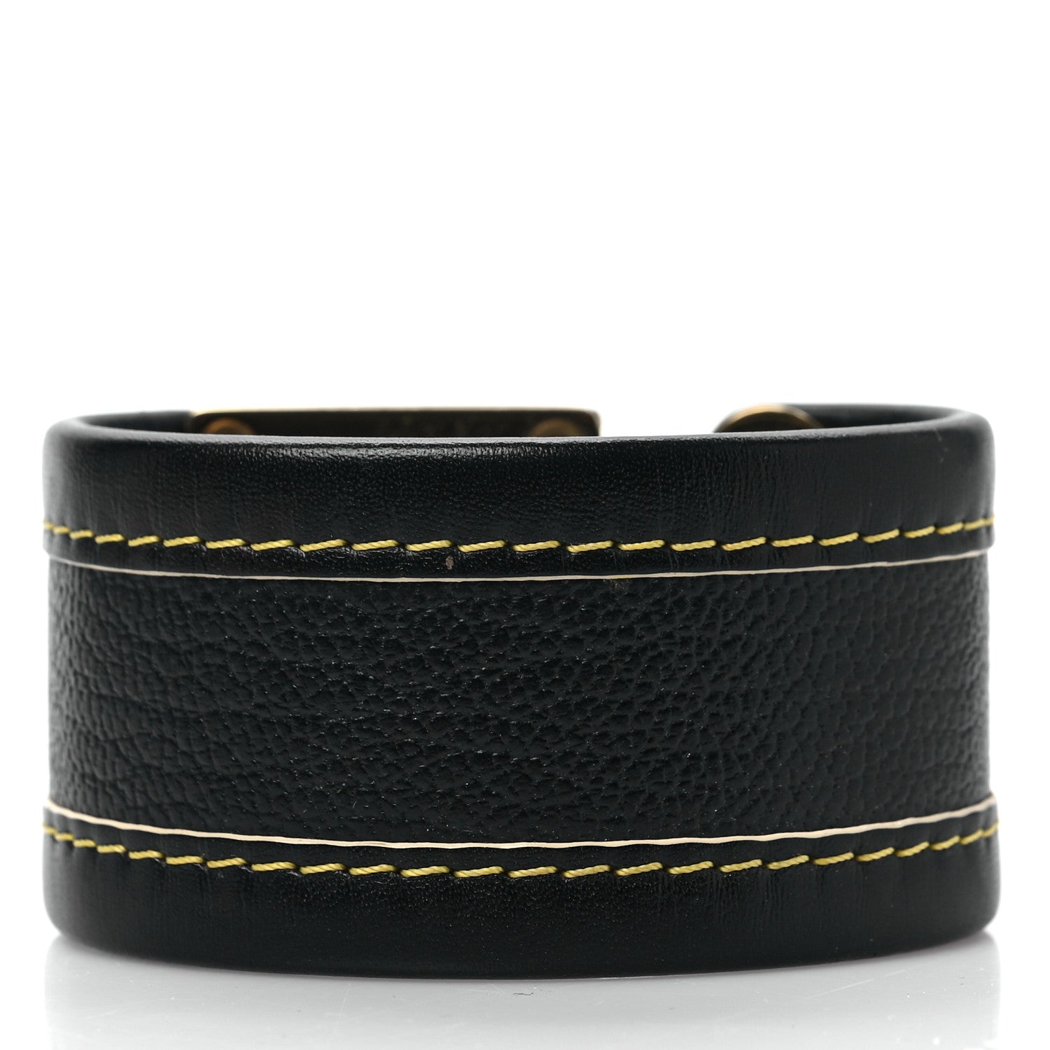 Louis Vuitton Chèvre Suhali S Lock Bracelet Small Black 3 of 4