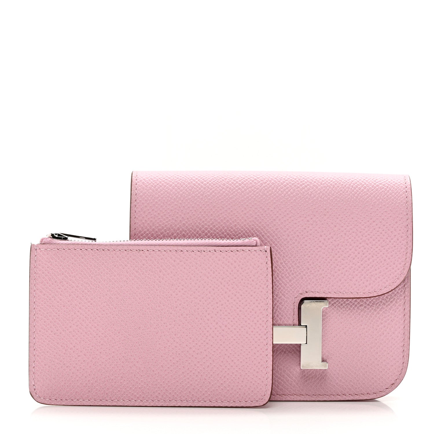 Hermes Epsom Constance Slim Wallet Mauve Sylvestre 1 of 9