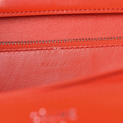 Celine Spazzolato Calfskin Classic Box Medium Flap Vermillion 7 of 15