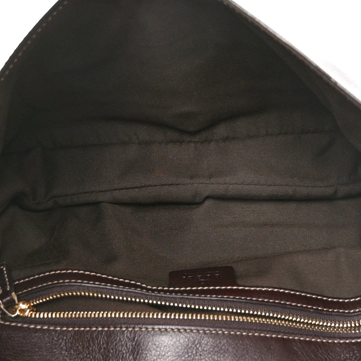 Calfskin Web Small Britt Shoulder Bag Brown