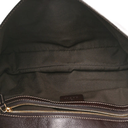 Gucci Calfskin Web Small Britt Shoulder Bag Brown 5 of 10
