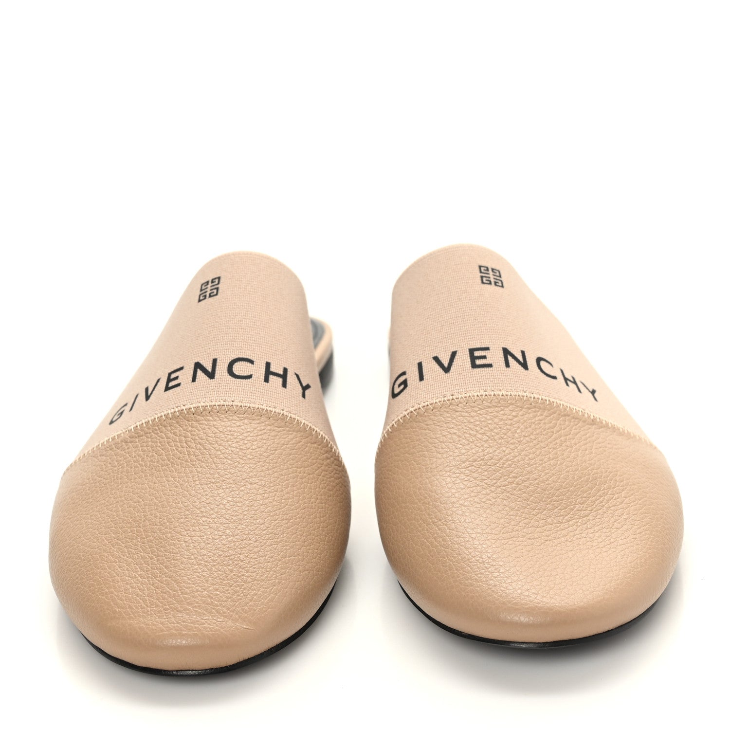 Givenchy Lambskin Bedford Logo Mule Slides 40 Beige 2 of 7