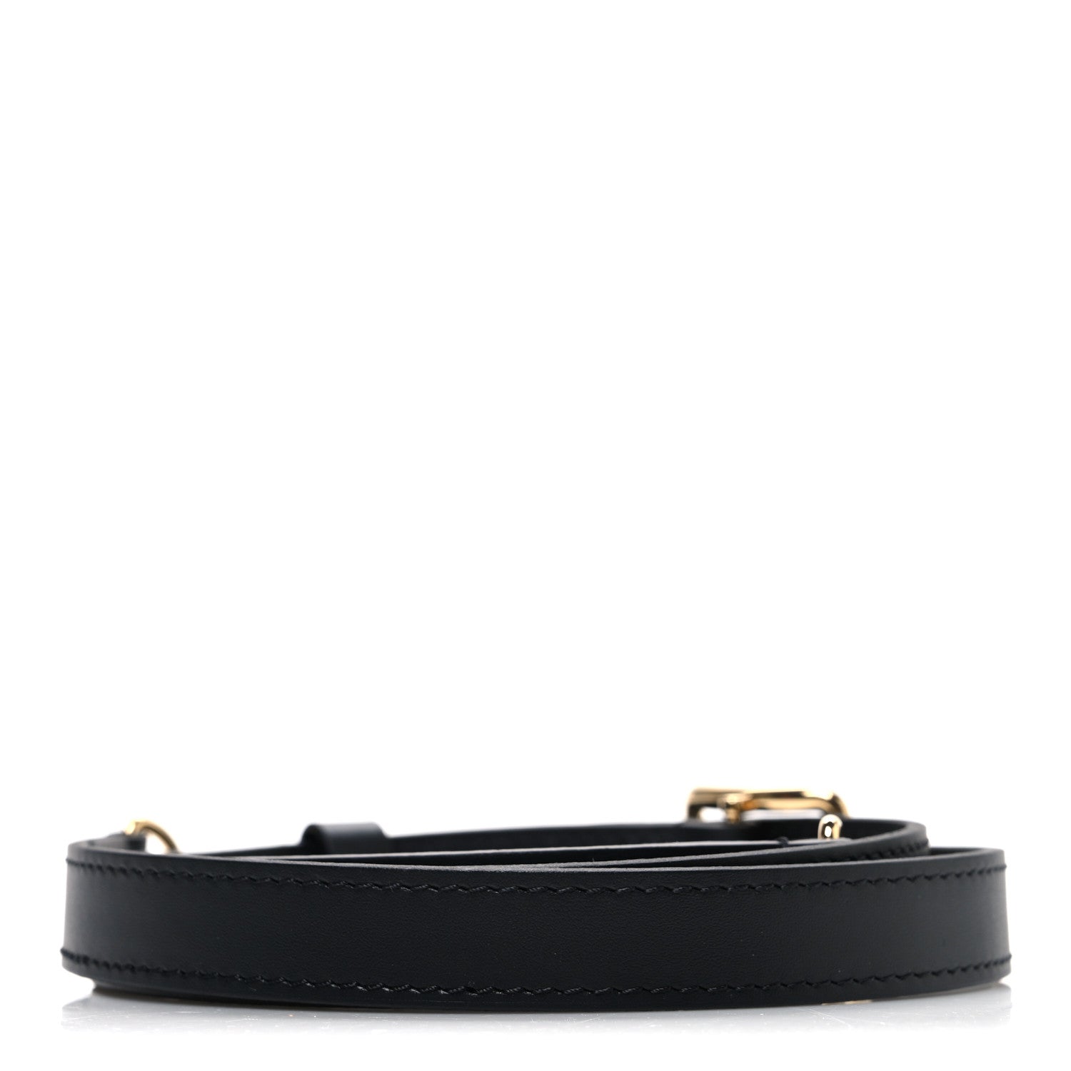 Louis Vuitton Calfskin 18mm Adjustable Shoulder Strap Black 2 of 3