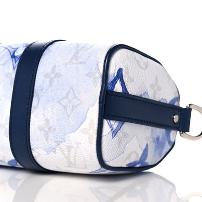 Louis Vuitton Monogram Watercolor Keepall XS Blue 9 of 10