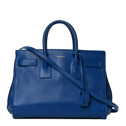 Saint Laurent Calfskin Small Sac De Jour Outremer 1 of 27