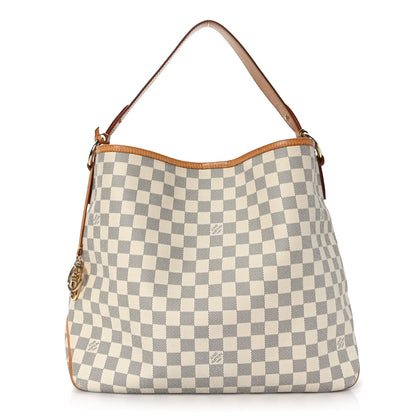 Louis Vuitton Damier Azur Delightful MM Rose Ballerine 1 of 8