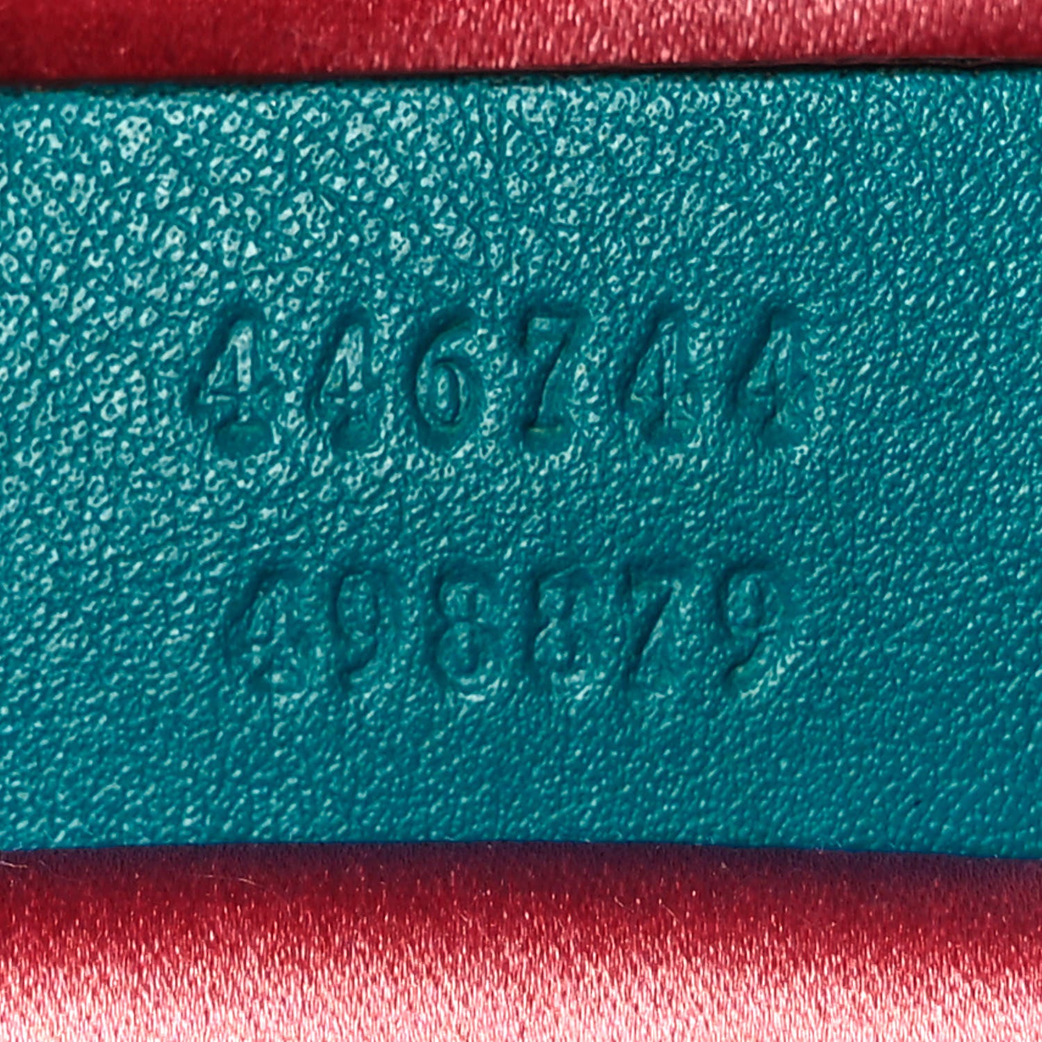 Gucci Velvet Matelasse Embroidered Mini GG Marmont Shoulder Bag Pavone Cyan 7 of 13