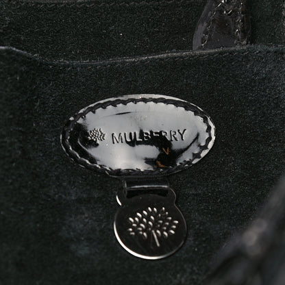 Mulberry Metallic Crocodile Embossed Calfskin Bayswater Silver 6 of 11