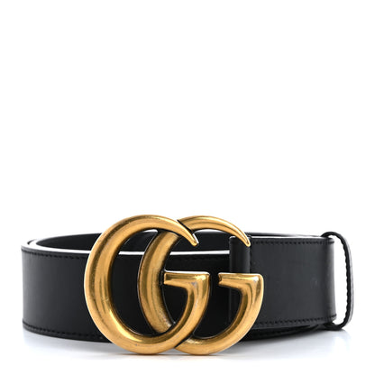 Gucci Calfskin Double G 40mm Belt 100 40 Black 1 of 8
