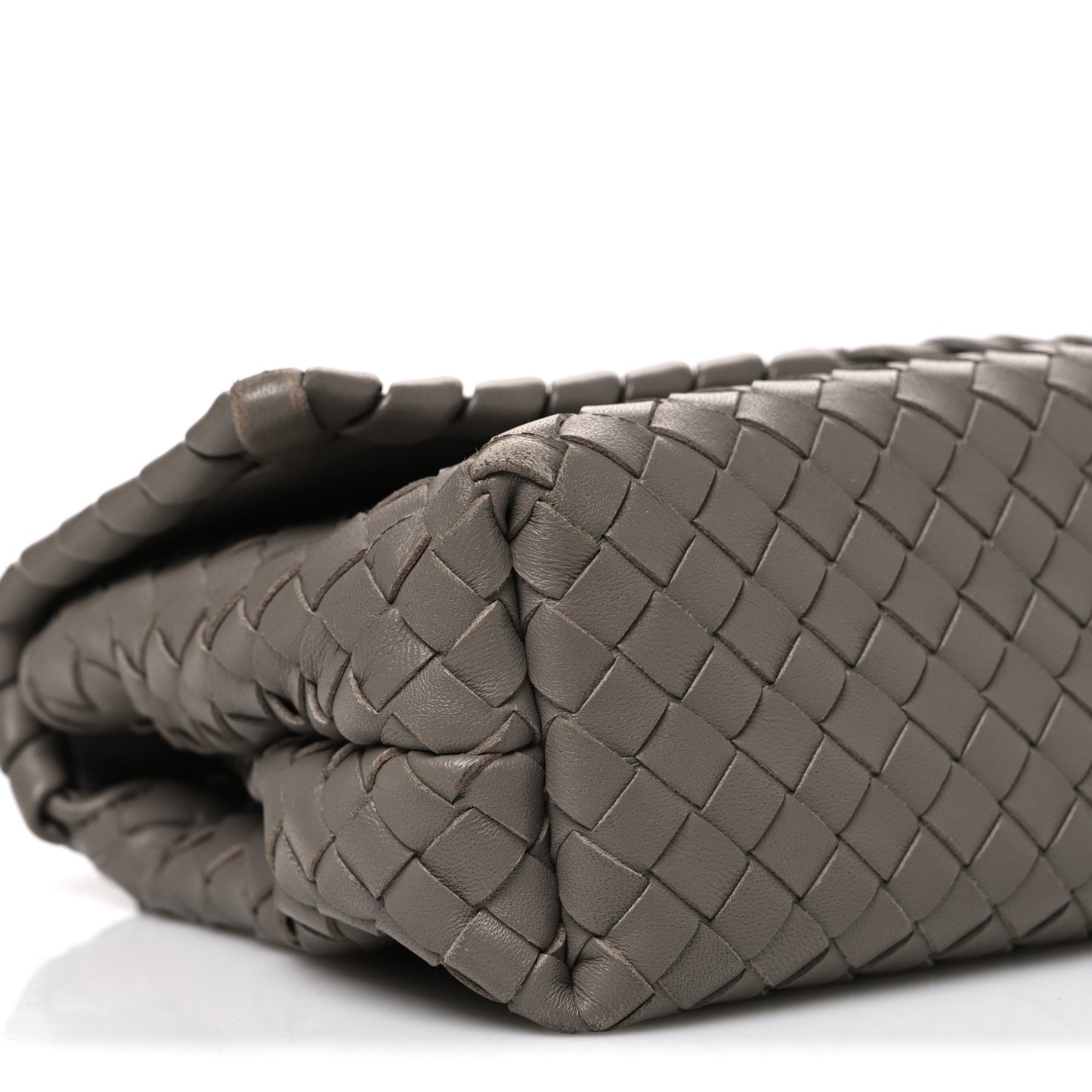 Nappa Intrecciato Baby Olimpia Shoulder Bag Limestone