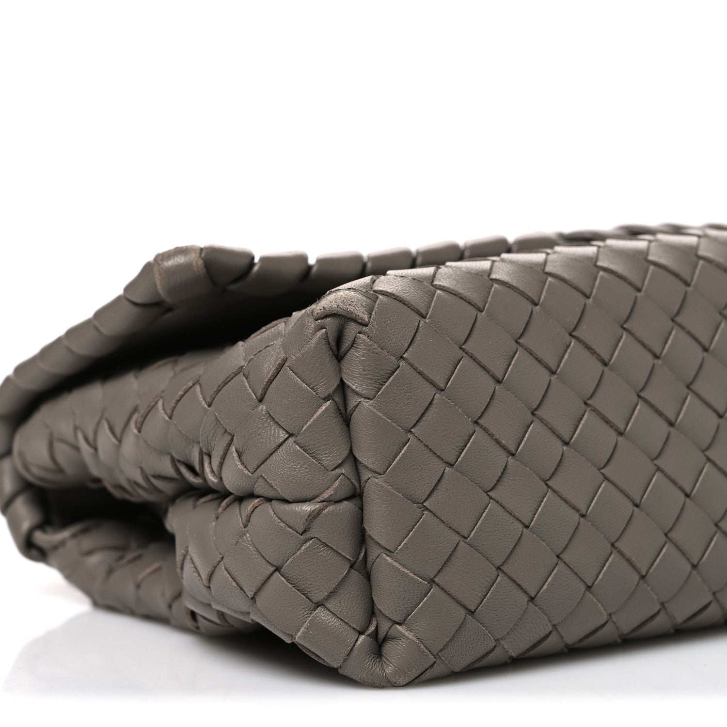 Bottega Veneta Nappa Intrecciato Baby Olimpia Shoulder Bag Limestone 11 of 12