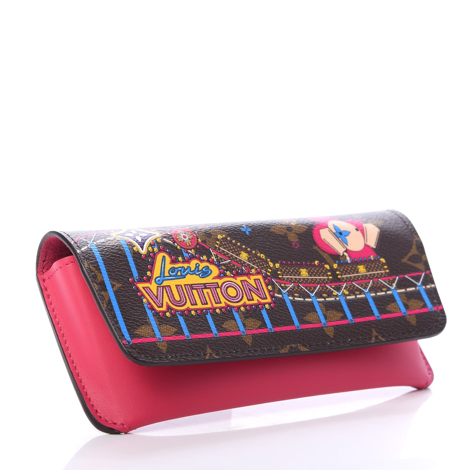 Louis Vuitton Monogram 2020 Christmas Animation Roller Coaster Woody Glasses Case Pivoine 4 of 6
