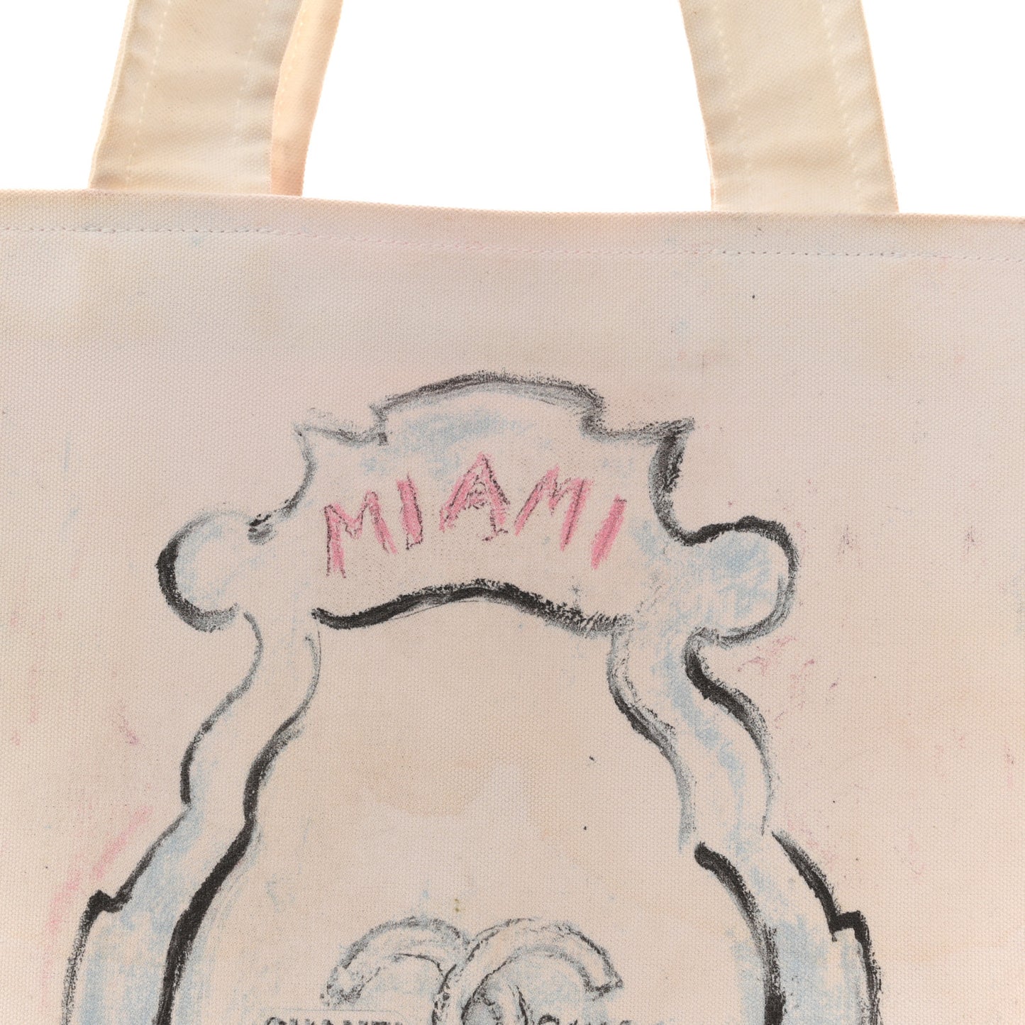 Canvas Miami Tote White