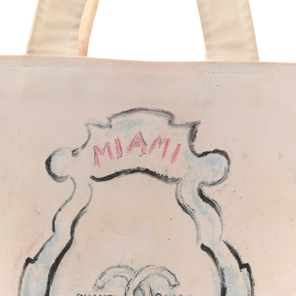Chanel Canvas Miami Tote White 8 of 14