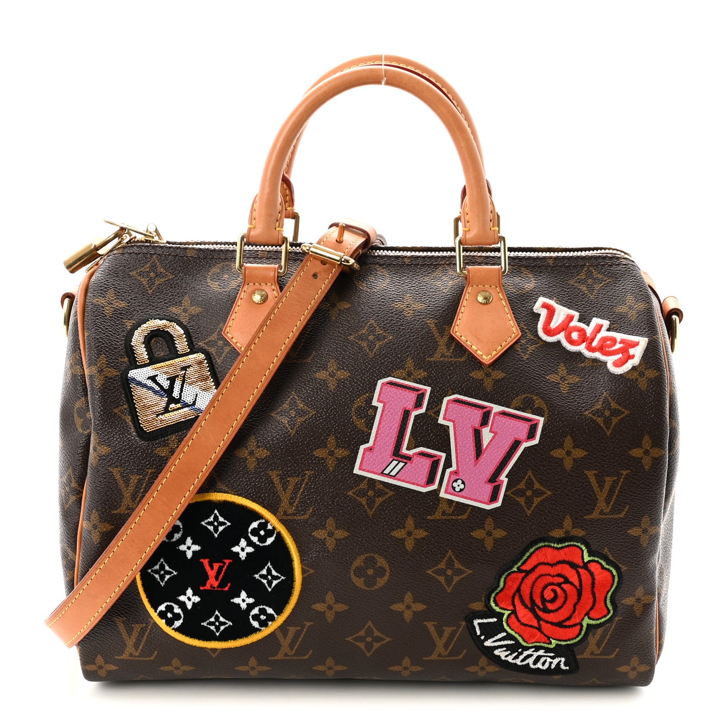 Monogram Patches Speedy Bandouliere 30