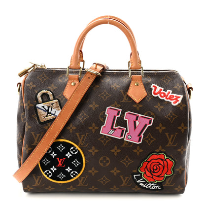 Louis Vuitton Monogram Patches Speedy Bandouliere 30 1 of 9