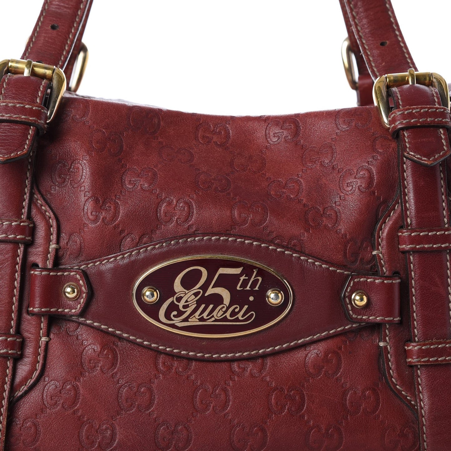 Guccissima 85th Anniversary Boston Rusty Red
